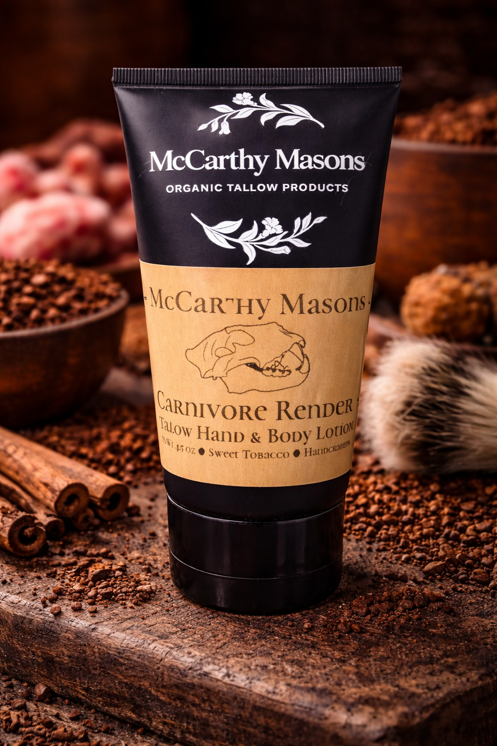 Carnivore Render Meat Sweats Hand & Body Lotion – Multi-Tallow Moisturizer (Beef, Bison, Reindeer, Camel & Goat) for Hydrated Skin