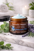 Methylene Moo 1% USP Methylene Blue Whipped Balm – Tallow & Shea Butter Skin Balm with Lavender & Eucalyptus