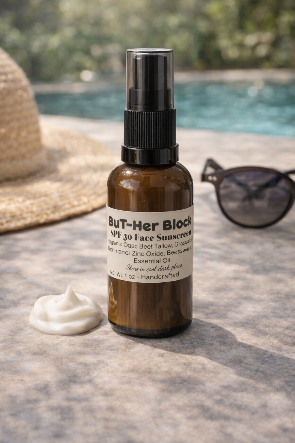 BuT-Her-Block SPF 30 Face Tallow Sunscreen – Natural SPF 30 Tallow Sunscreen for Daily Protection