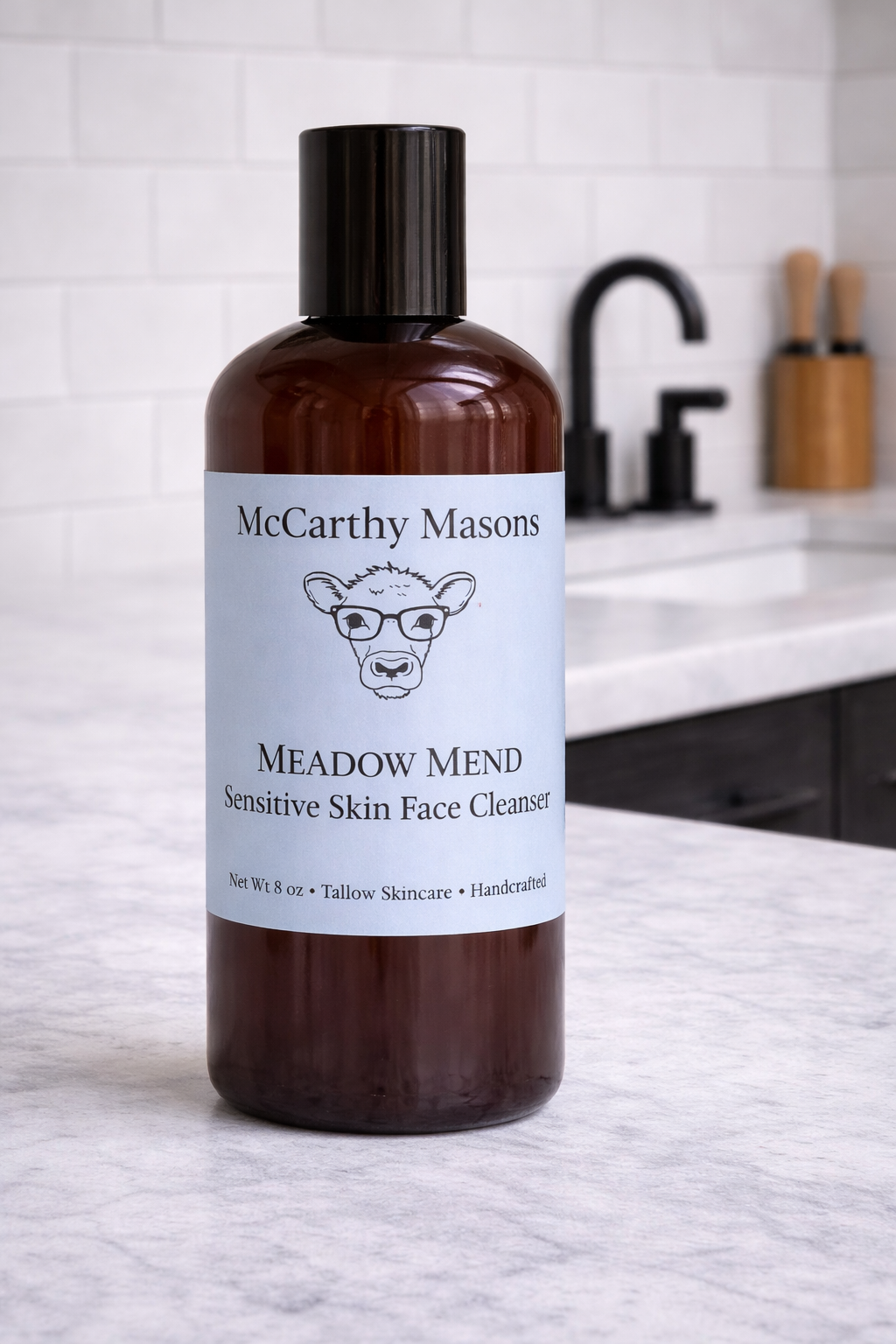 Meadow Mend Azelaic Acid Facial Cleanser – Natural Tallow Face Wash