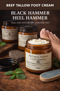 Celtic Creams Black Hammer Heel Balm – Tallow Foot Repair Balm for Dry, Cracked Heels