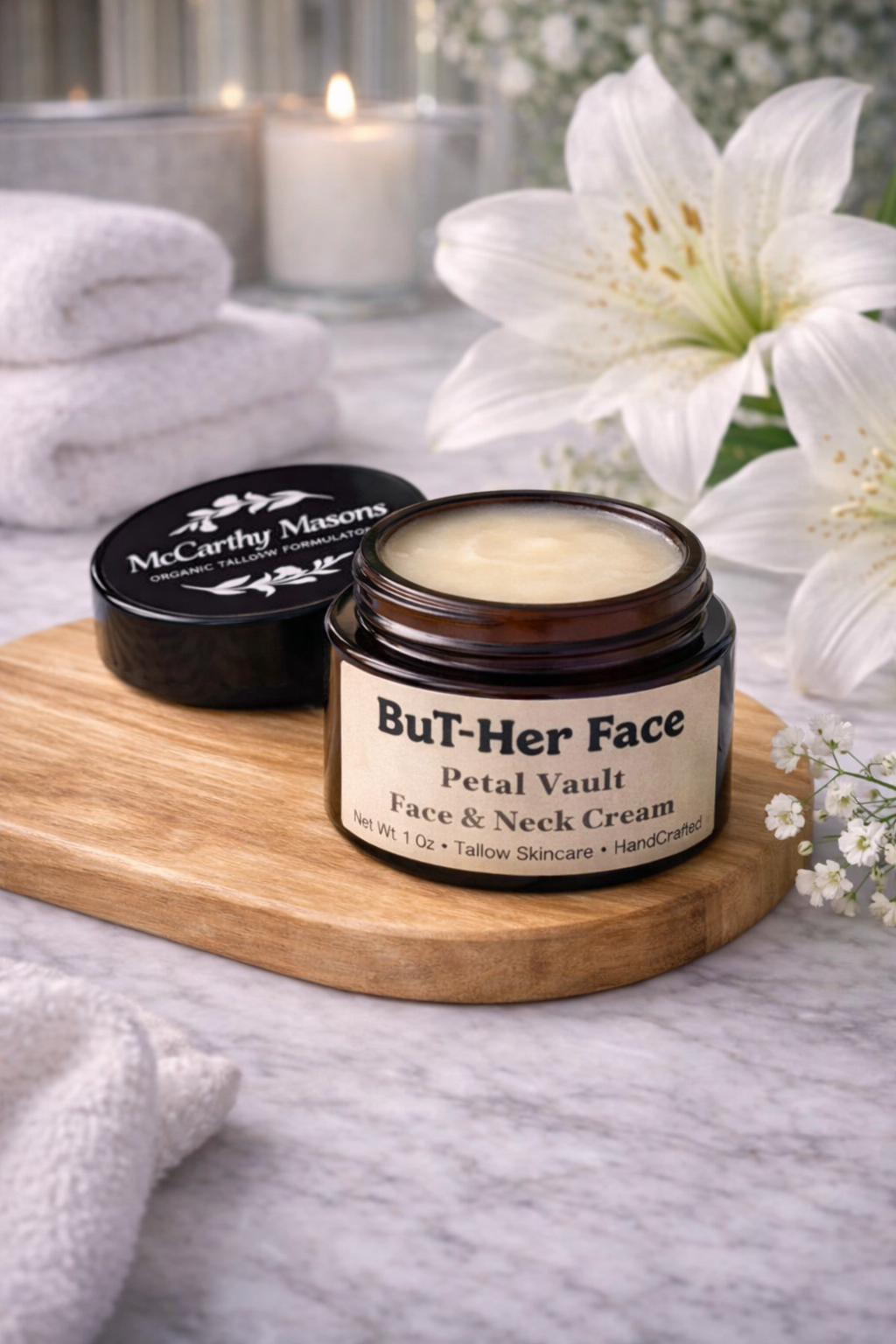 BuT-Her-Face Petal Vault – Natural Tallow Face & Neck Moisturizing Balm