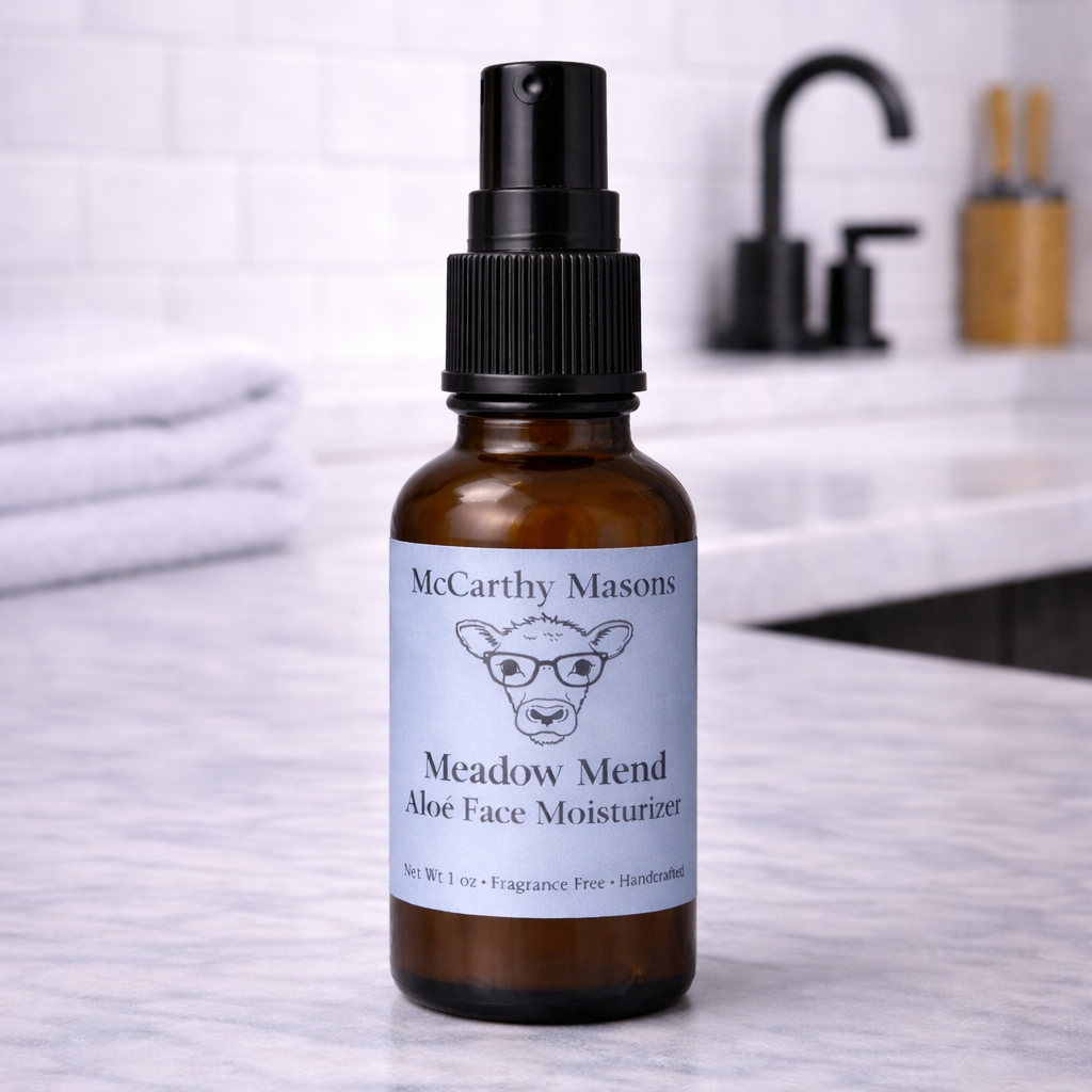 Meadow Mend Tallow & Aloe Face Moisturizer – Natural Tallow Face Cream for Dry & Sensitive Skin
