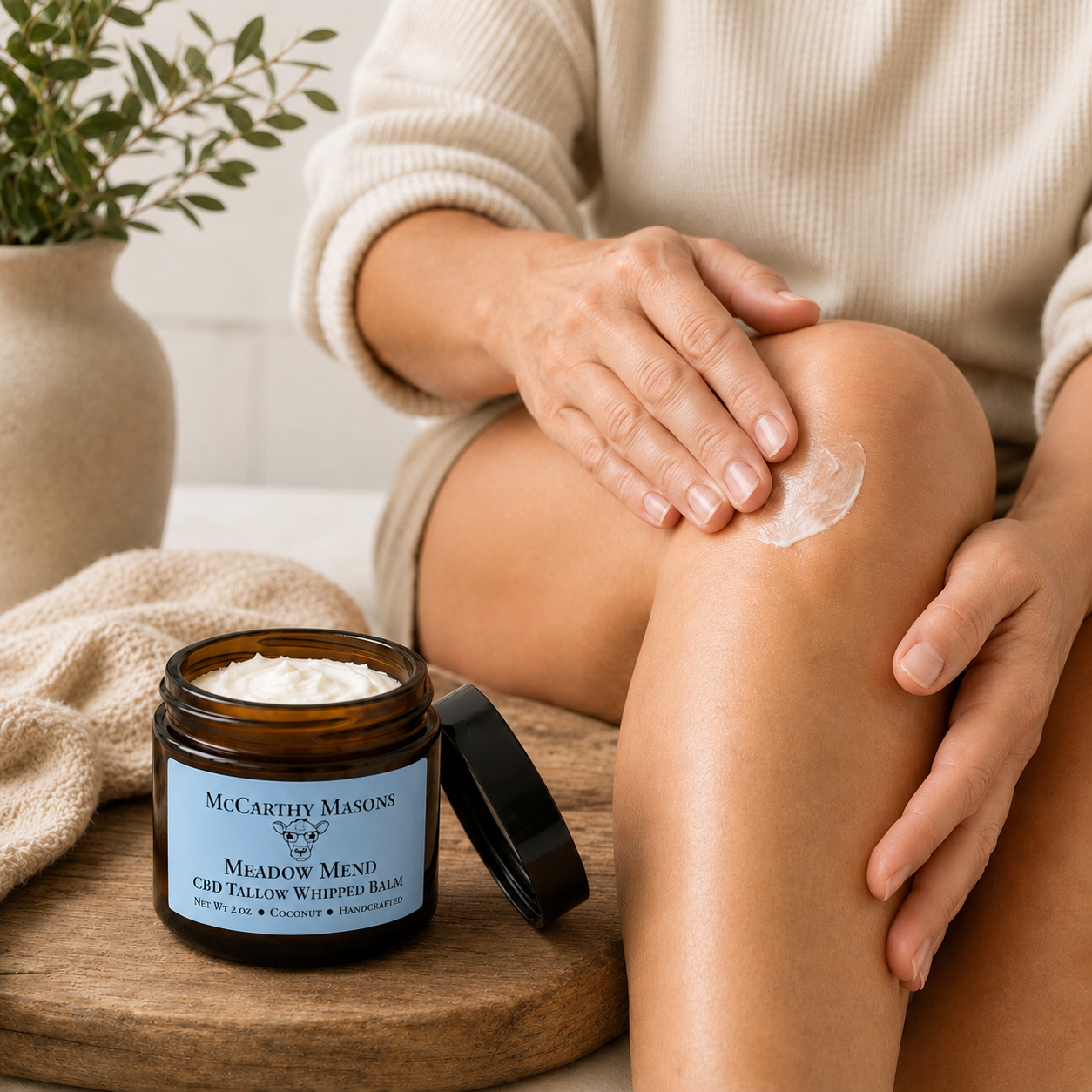 Meadow Mend™ CBD Tallow & Coconut Whipped Balm