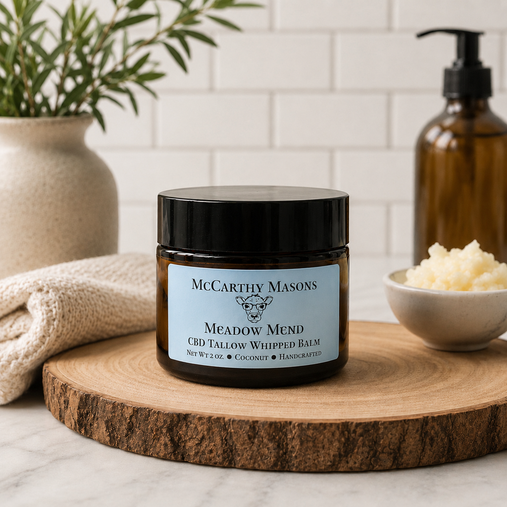 Meadow Mend™ CBD Tallow & Coconut Whipped Balm