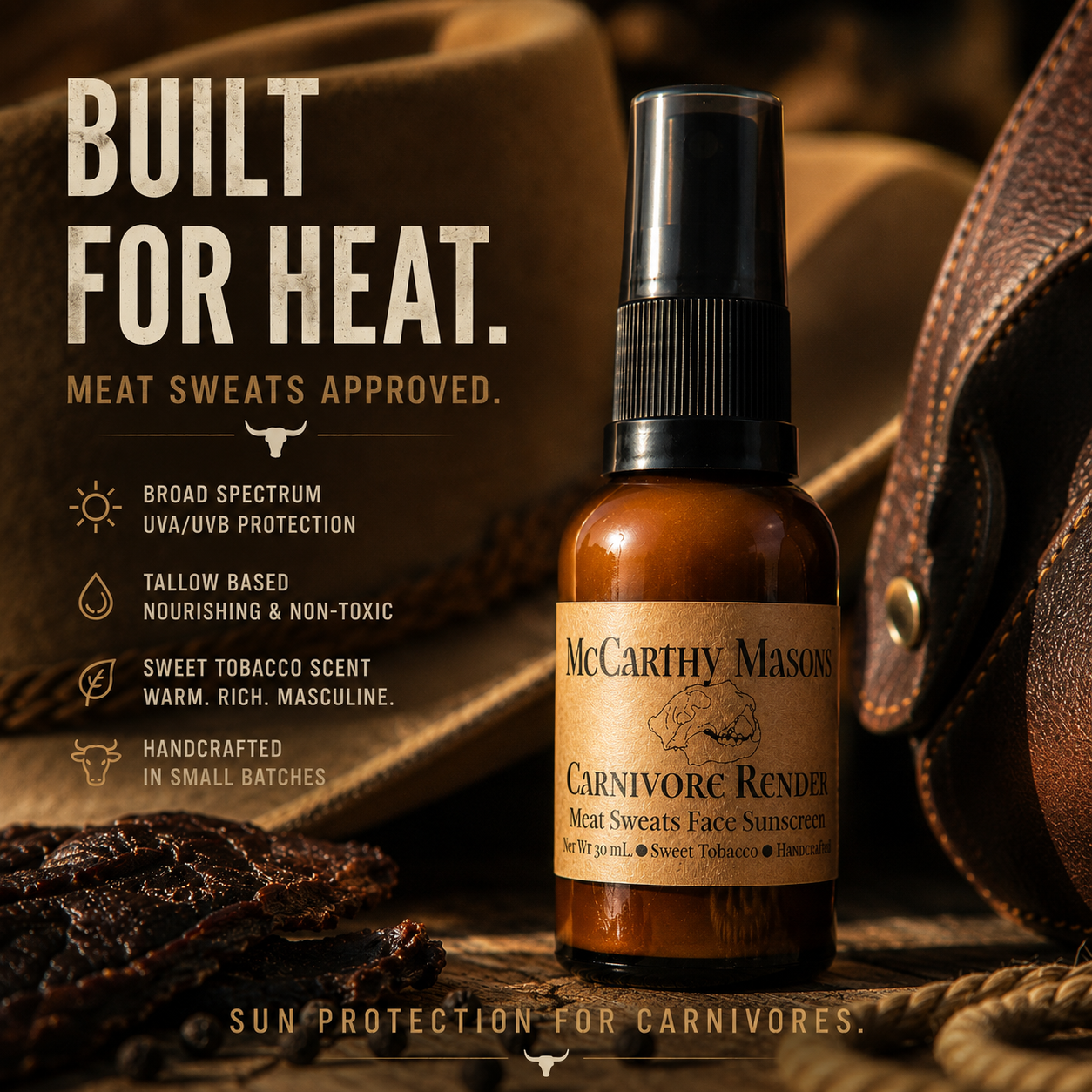 Tallow Sunscreen Carnivore Render Meat Sweats Natural Sunscreen